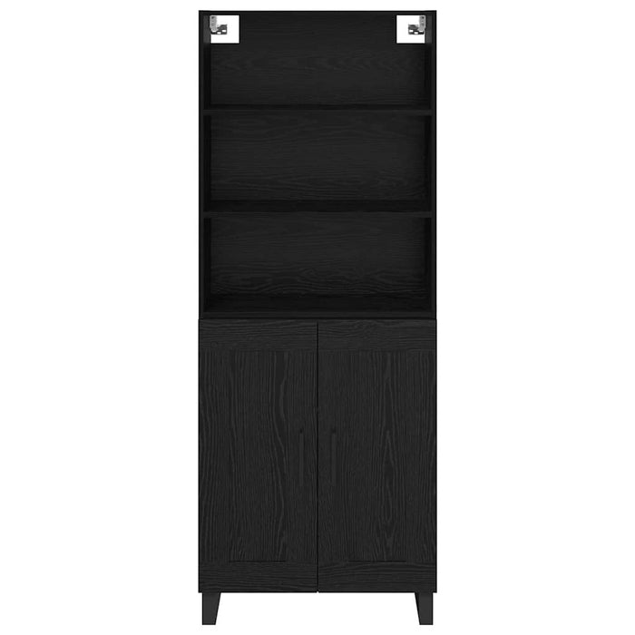 Bufet cu sertar 2 pcs Stejar Negru Lemn compozit - WALTI WALTI