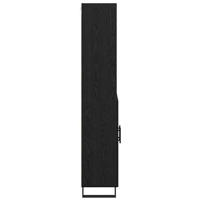 Bufet cu sertar 2 pcs Stejar Negru Lemn compozit - WALTI WALTI
