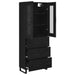 Bufet Pe perete Stejar Negru 69,5 x 34 x 180 cm Lemn compozit - WALTI WALTI