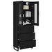 Bufet Pe perete Stejar Negru 69,5 x 34 x 180 cm Lemn compozit - WALTI WALTI