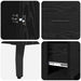 Bufet 2 pcs Stejar negru 69,5 x 34 x 180 cm Lemn compozit - WALTI WALTI