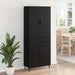 Bufet 2 pcs Stejar negru 69,5 x 34 x 180 cm Lemn compozit - WALTI WALTI