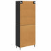Bufet 2 pcs Stejar negru 69,5 x 34 x 180 cm Lemn compozit - WALTI WALTI