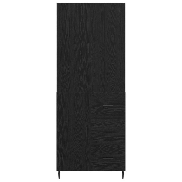 Bufet 2 pcs Stejar negru 69,5 x 34 x 180 cm Lemn compozit - WALTI WALTI