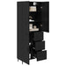 Bufet 2 pcs Stejar negru 69,5 x 34 x 180 cm Lemn compozit - WALTI WALTI