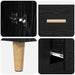 Bufet cu sertar Stejar Negru 34,5 x 34 x 180 cm Lemn compozit - WALTI WALTI