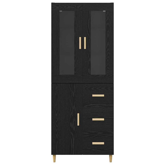 Bufet cu sertar Stejar Negru 34,5 x 34 x 180 cm Lemn compozit - WALTI WALTI
