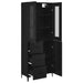 Bufet Pe perete Stejar Negru 69,5 x 34 x 180 cm Lemn compozit - WALTI WALTI