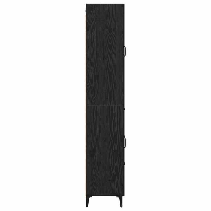 Bufet Pe perete Stejar Negru 69,5 x 34 x 180 cm Lemn compozit - WALTI WALTI
