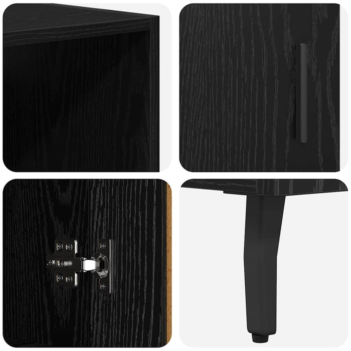 Bufet Stejar Negru 69,5 x 34 x 180 cm - WALTI WALTI
