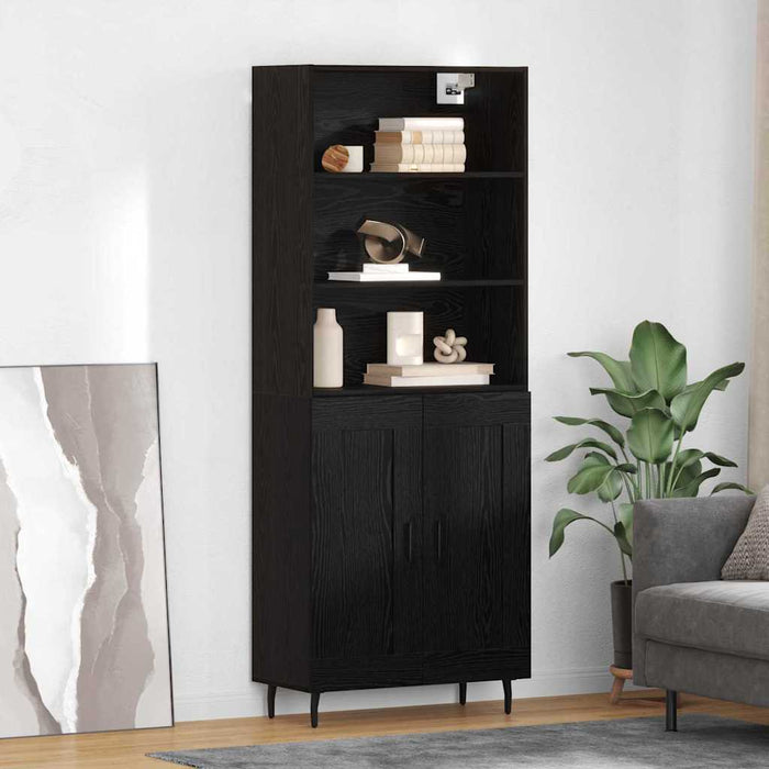 Bufet Stejar Negru 69,5 x 34 x 180 cm - WALTI WALTI