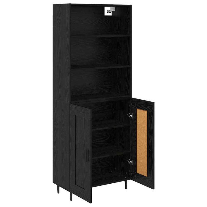 Bufet Stejar Negru 69,5 x 34 x 180 cm - WALTI WALTI