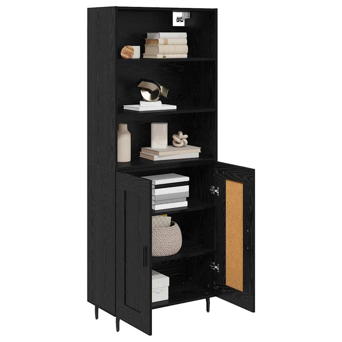 Bufet Stejar Negru 69,5 x 34 x 180 cm - WALTI WALTI