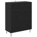 Bufet Pe perete cu sertar 2 pcs Stejar Negru Lemn compozit - WALTI WALTI