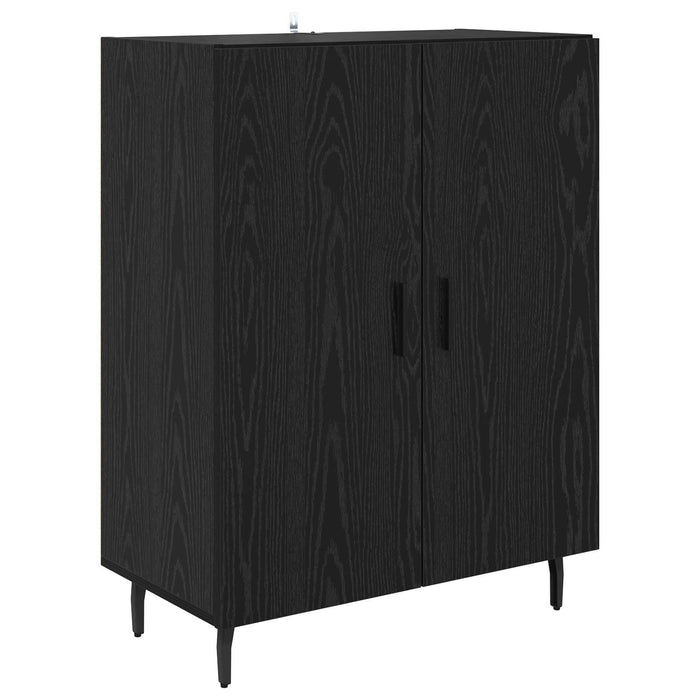 Bufet 2 pcs Stejar Negru Lemn compozit - WALTI WALTI