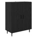 Bufet 2 pcs Stejar Negru Lemn compozit - WALTI WALTI