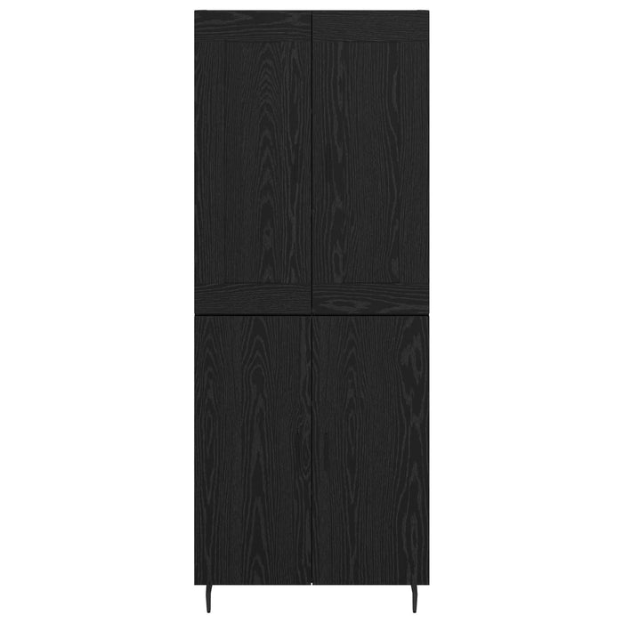 Bufet 2 pcs Stejar Negru Lemn compozit - WALTI WALTI