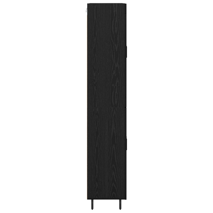 Bufet 2 pcs Stejar Negru Lemn compozit - WALTI WALTI