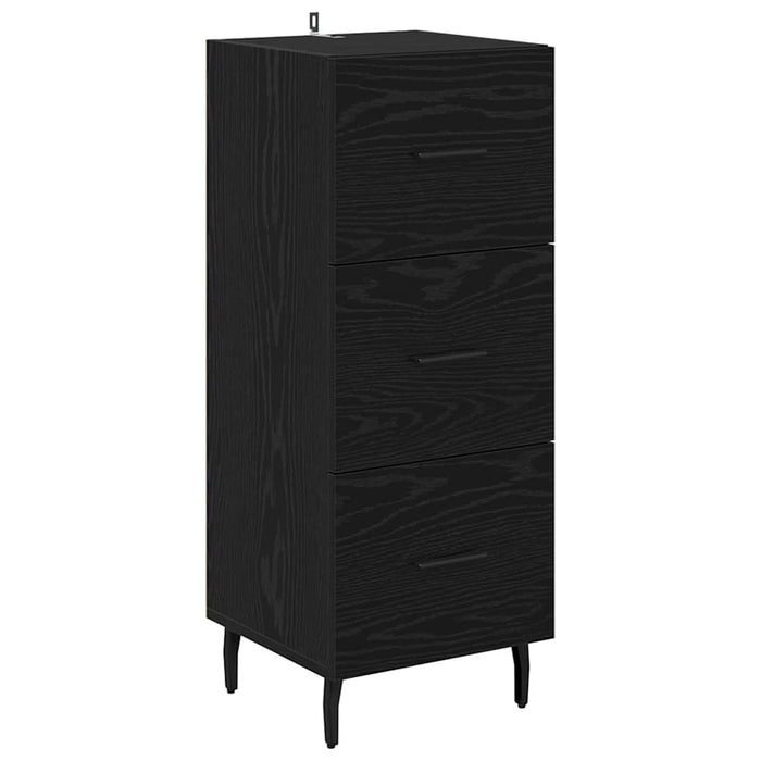 Bufet cu sertar Stejar Negru 34,5 x 34 x 180 cm Lemn compozit - WALTI WALTI