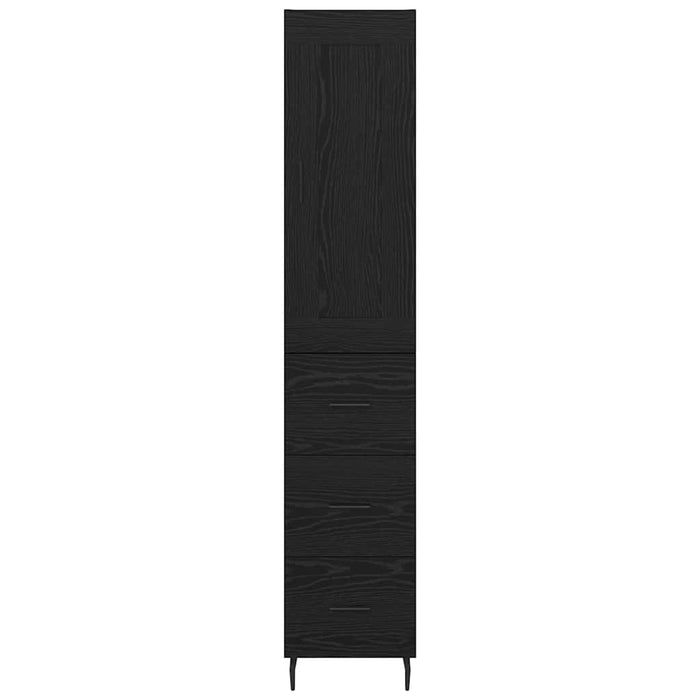 Bufet cu sertar Stejar Negru 34,5 x 34 x 180 cm Lemn compozit - WALTI WALTI