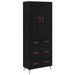 Bufet Pe perete Stejar Negru 69,5 x 34 x 180 cm Lemn compozit - WALTI WALTI