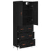 Bufet Pe perete Stejar Negru 69,5 x 34 x 180 cm Lemn compozit - WALTI WALTI