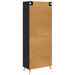 Bufet Pe perete Stejar Negru 69,5 x 34 x 180 cm Lemn compozit - WALTI WALTI