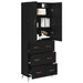 Bufet Pe perete Stejar Negru 69,5 x 34 x 180 cm Lemn compozit - WALTI WALTI