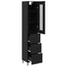 Bufet cu sertar Stejar Negru 34,5 x 34 x 180 cm Lemn compozit - WALTI WALTI