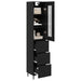 Bufet cu sertar Stejar Negru 34,5 x 34 x 180 cm Lemn compozit - WALTI WALTI