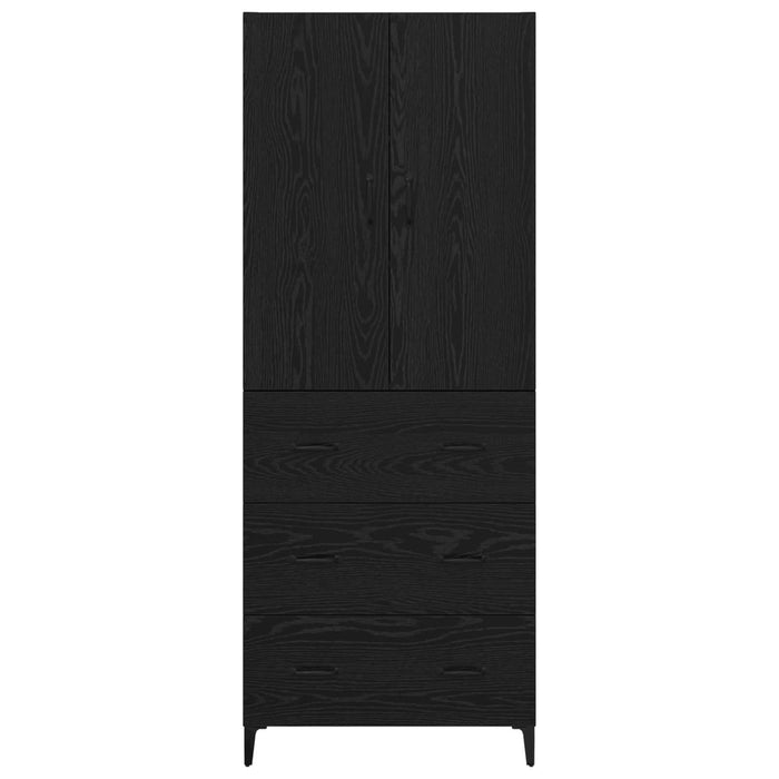 Bufet Pe perete Stejar Negru 69,5 x 34 x 180 cm Lemn compozit - WALTI WALTI