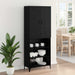 Bufet Pe perete Stejar Negru 69,5 x 34 x 180 cm Lemn compozit - WALTI WALTI
