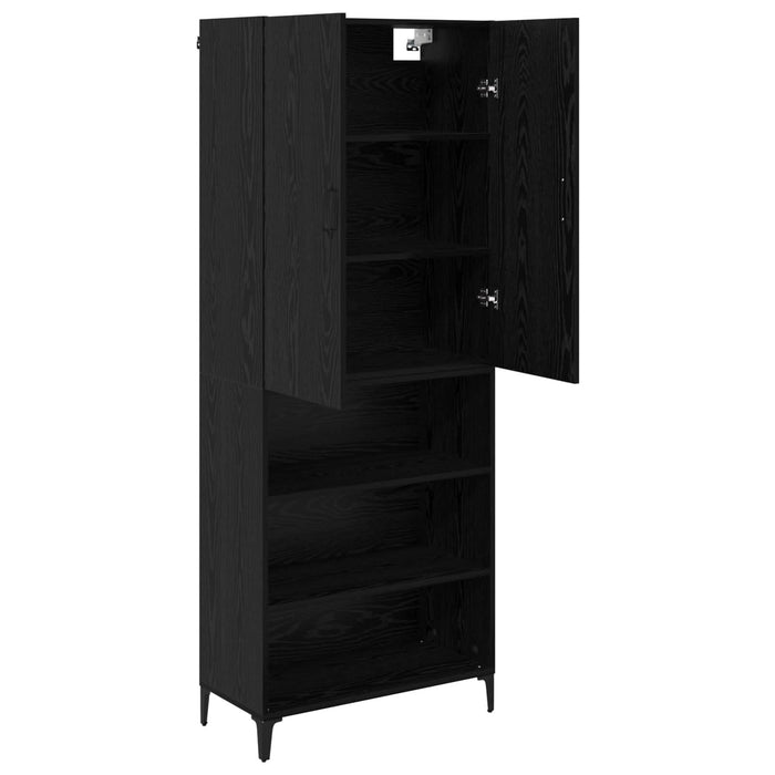 Bufet Pe perete Stejar Negru 69,5 x 34 x 180 cm Lemn compozit - WALTI WALTI