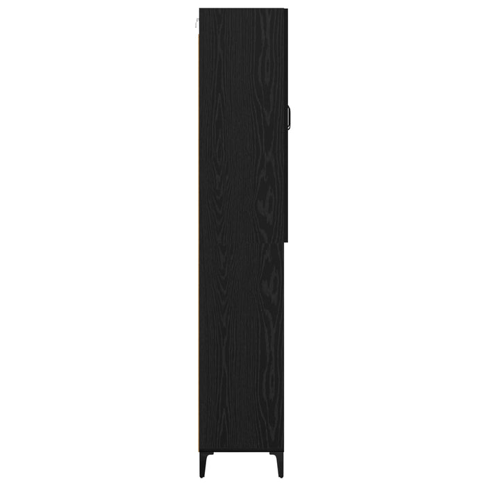 Bufet Pe perete Stejar Negru 69,5 x 34 x 180 cm Lemn compozit - WALTI WALTI