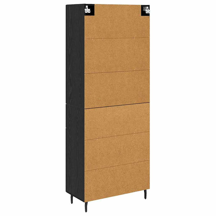 Bufet cu sertar 2 pcs Stejar Negru Lemn compozit - WALTI WALTI