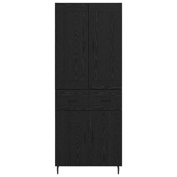 Bufet cu sertar 2 pcs Stejar Negru Lemn compozit - WALTI WALTI