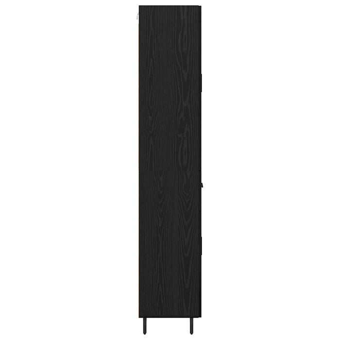 Bufet cu sertar 2 pcs Stejar Negru Lemn compozit - WALTI WALTI