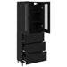 Bufet Pe perete Stejar Negru 69,5 x 34 x 180 cm Lemn compozit - WALTI WALTI