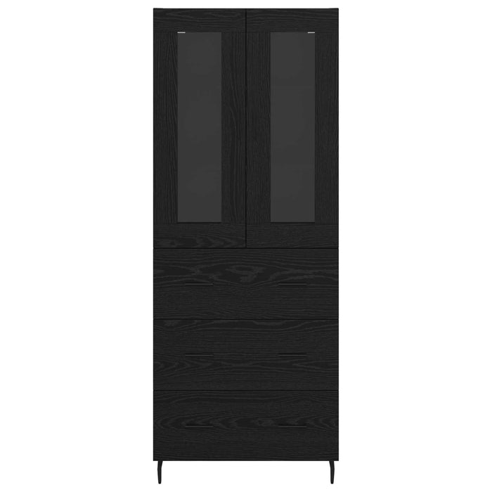 Bufet Pe perete Stejar Negru 69,5 x 34 x 180 cm Lemn compozit - WALTI WALTI