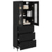 Bufet Pe perete Stejar Negru 69,5 x 34 x 180 cm Lemn compozit - WALTI WALTI