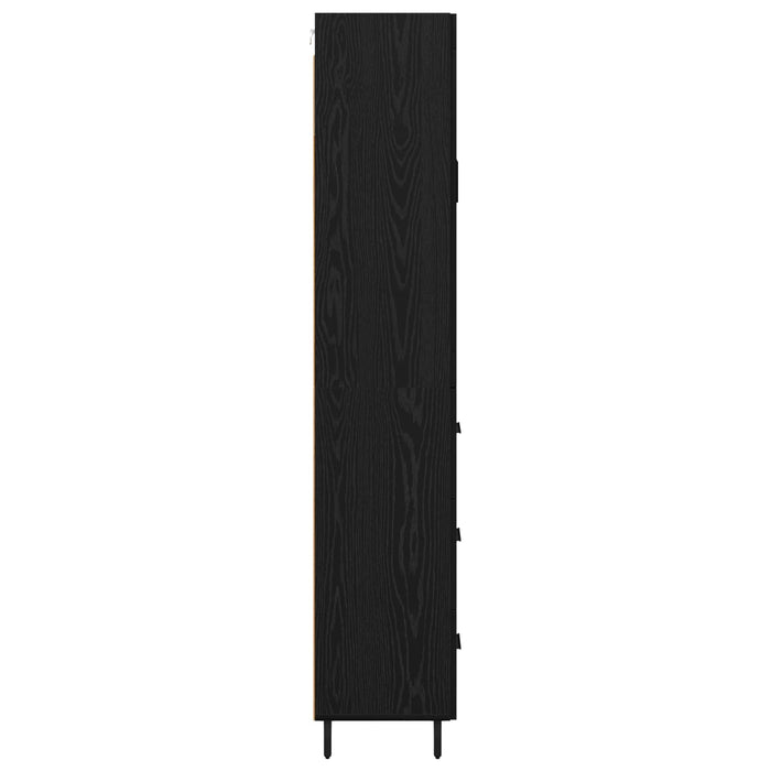Bufet Pe perete Stejar Negru 69,5 x 34 x 180 cm Lemn compozit - WALTI WALTI