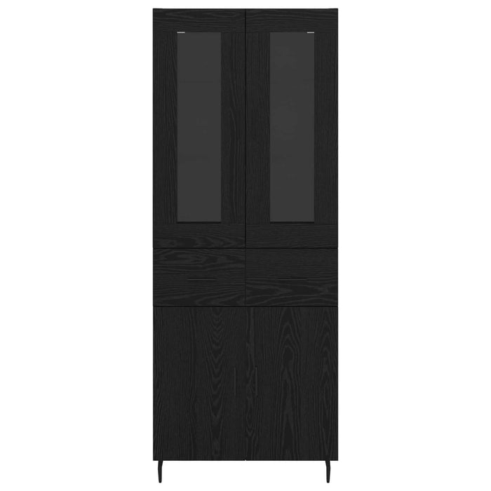 Bufet Pe perete Stejar Negru 69,5 x 34 x 180 cm Lemn compozit - WALTI WALTI