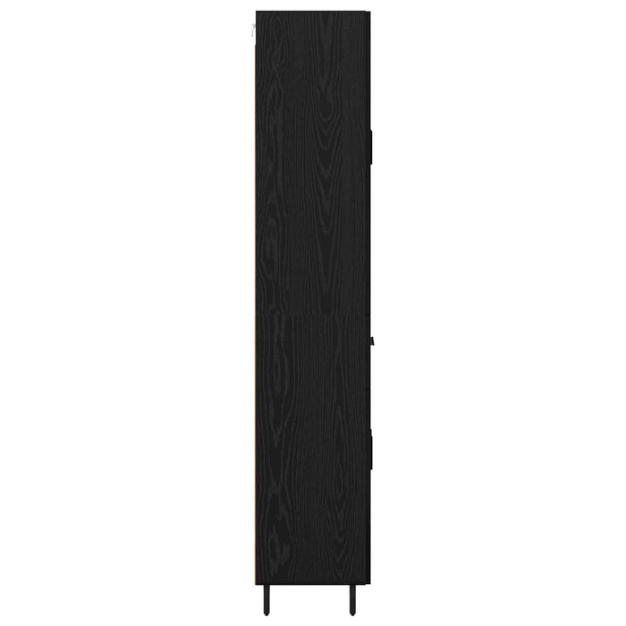 Bufet Pe perete Stejar Negru 69,5 x 34 x 180 cm Lemn compozit - WALTI WALTI