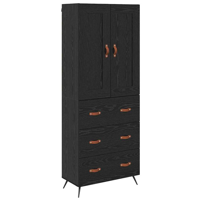 Bufet cu sertar Stejar Negru 69,5 x 34 x 180 cm Lemn compozit - WALTI WALTI