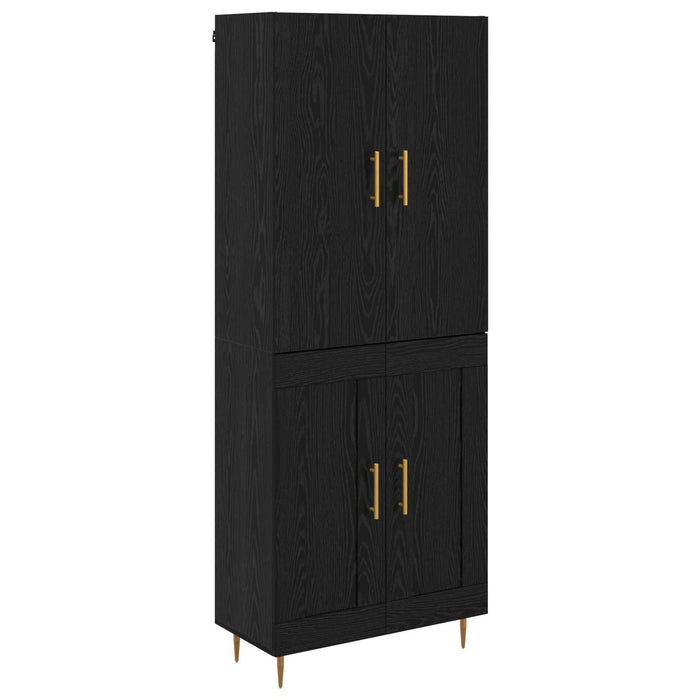 Bufet Pe perete Stejar Negru 69,5 x 34 x 180 cm Lemn compozit - WALTI WALTI