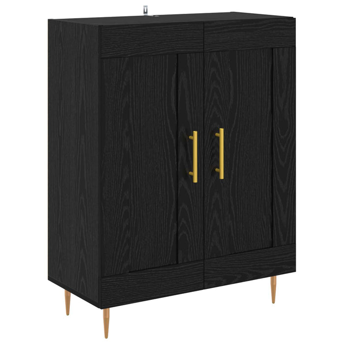 Bufet Pe perete Stejar Negru 69,5 x 34 x 180 cm Lemn compozit - WALTI WALTI