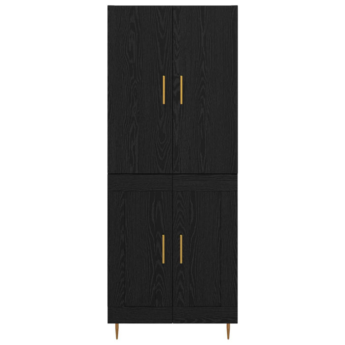 Bufet Pe perete Stejar Negru 69,5 x 34 x 180 cm Lemn compozit - WALTI WALTI