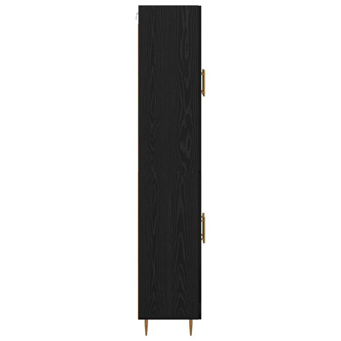 Bufet Pe perete Stejar Negru 69,5 x 34 x 180 cm Lemn compozit - WALTI WALTI