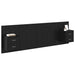 Cap de pat cu noptiere 3 pcs Stejar Negru Lemn compozit - WALTI WALTI