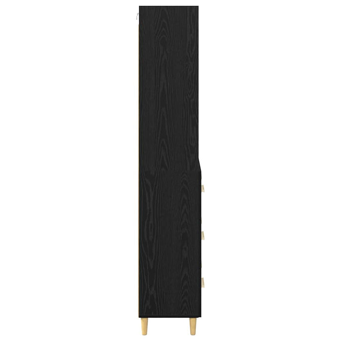Bufet 2 pcs Stejar Negru 69,5 x 34 x 180 cm Lemn compozit - WALTI WALTI